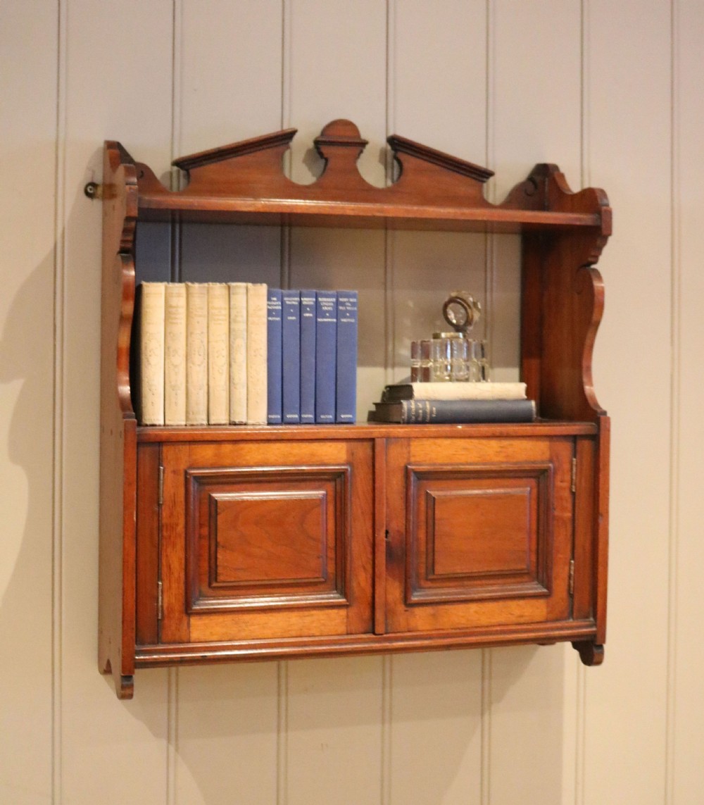 Early 20th Century Walnut Wall Cabinet View VII