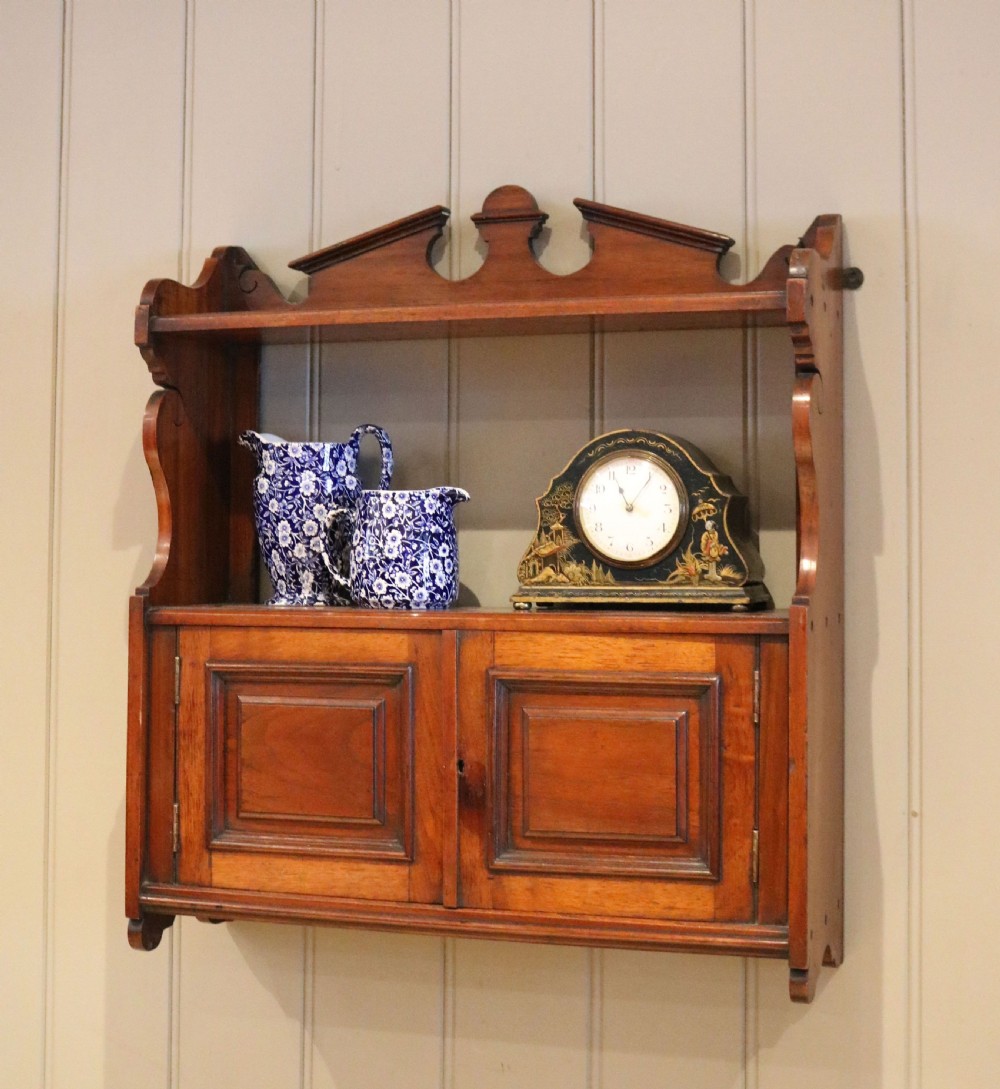 Early 20th Century Walnut Wall Cabinet View IX