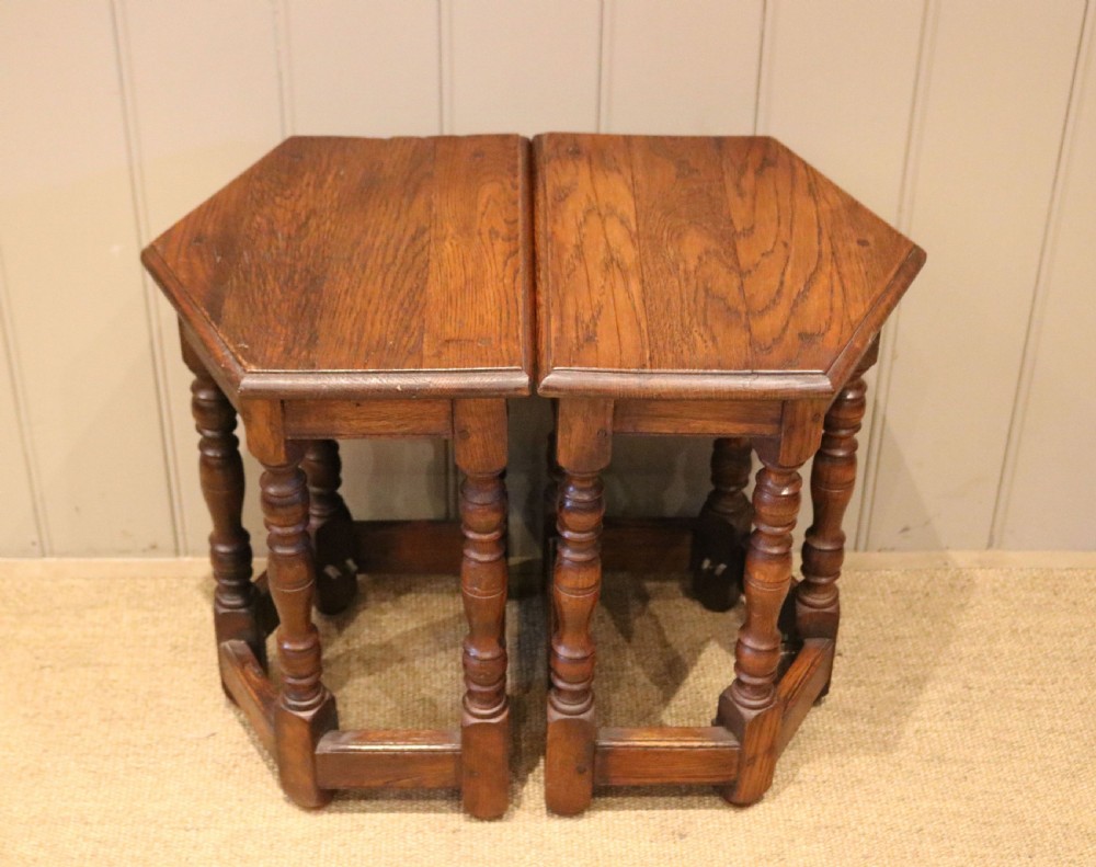 Pair Of French Oak Pegged Tables View VIII
