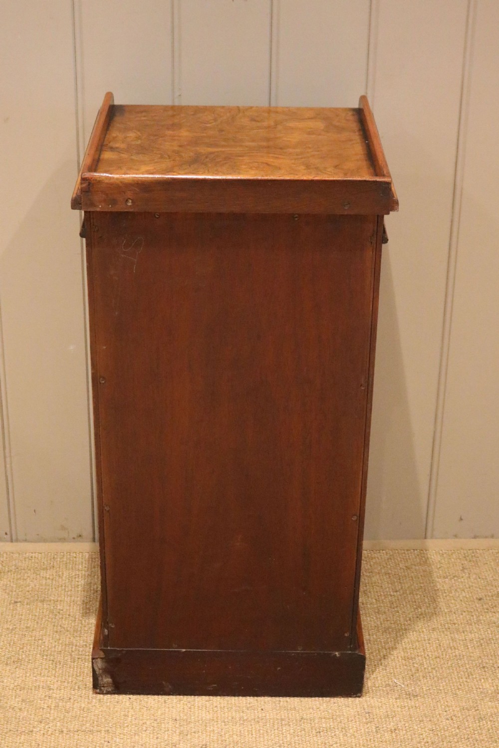 Victorian Burr Walnut Bedside Cabinet View IX