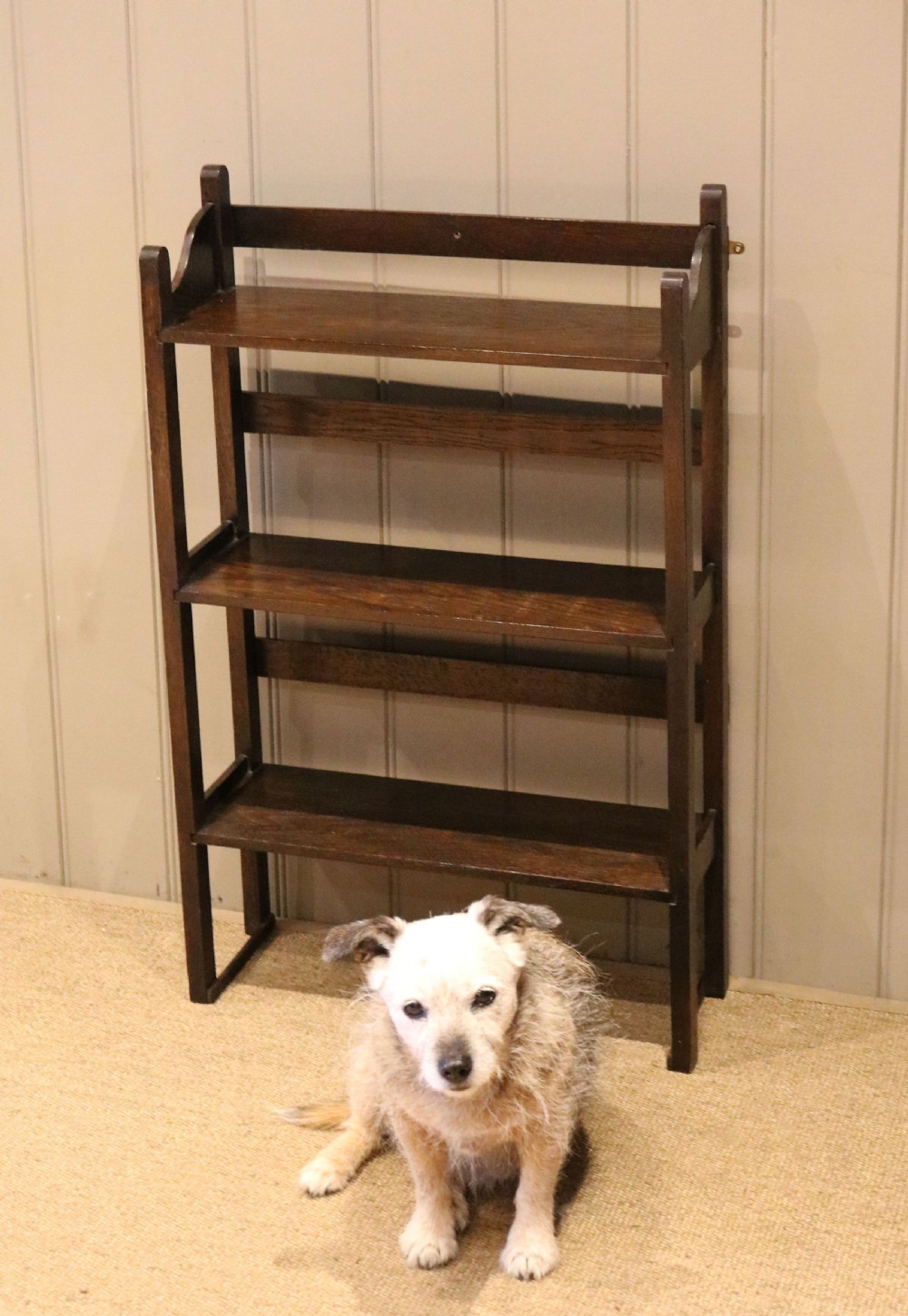 Oak Open Bookcase View IV