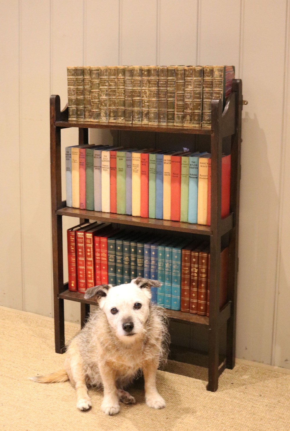 Oak Open Bookcase View V