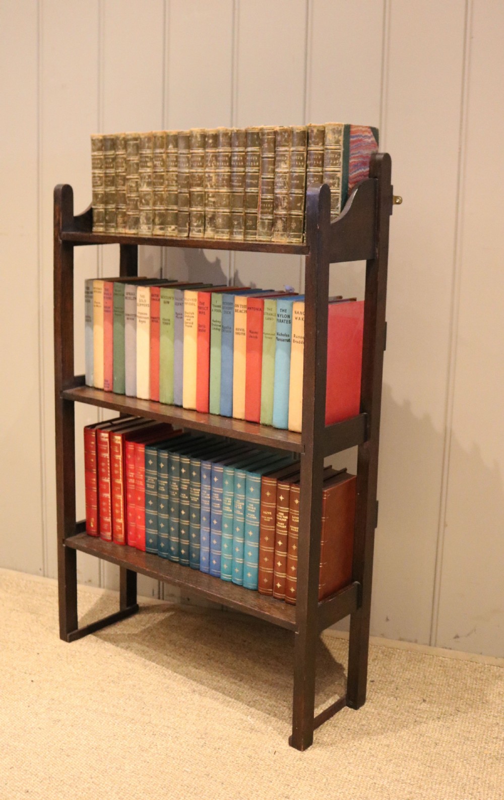 Oak Open Bookcase View VIII