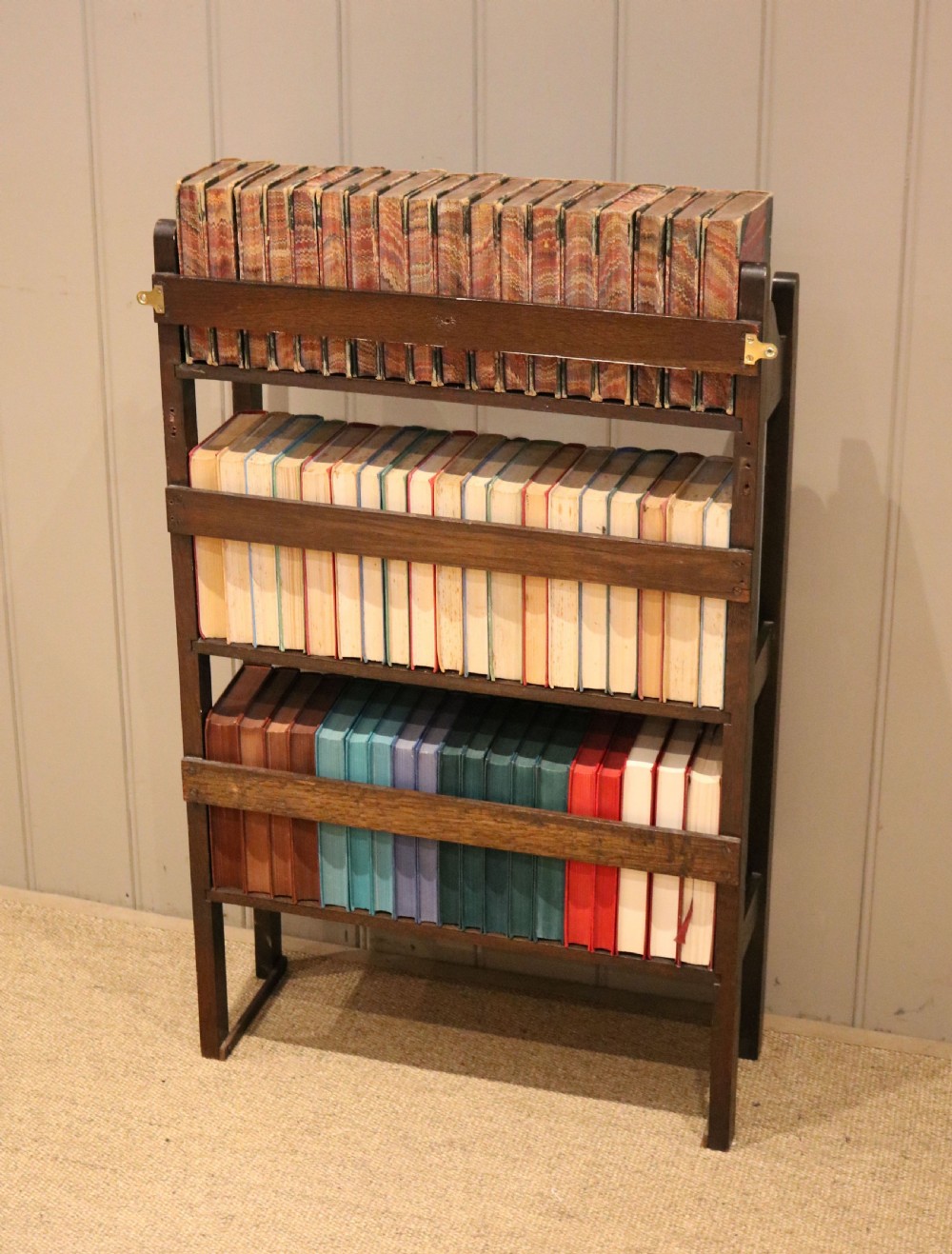 Oak Open Bookcase View IX