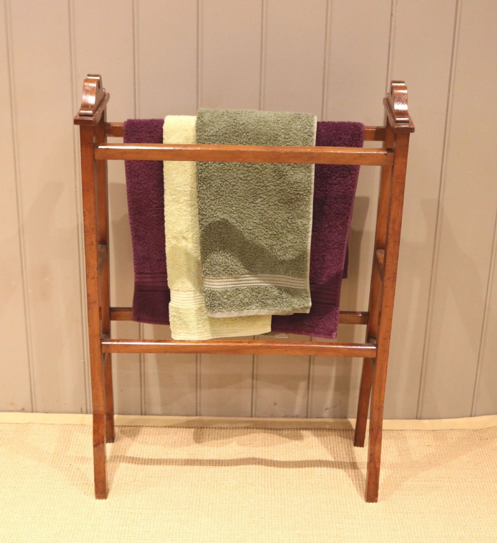 Edwardian Walnut Towel Rail View III