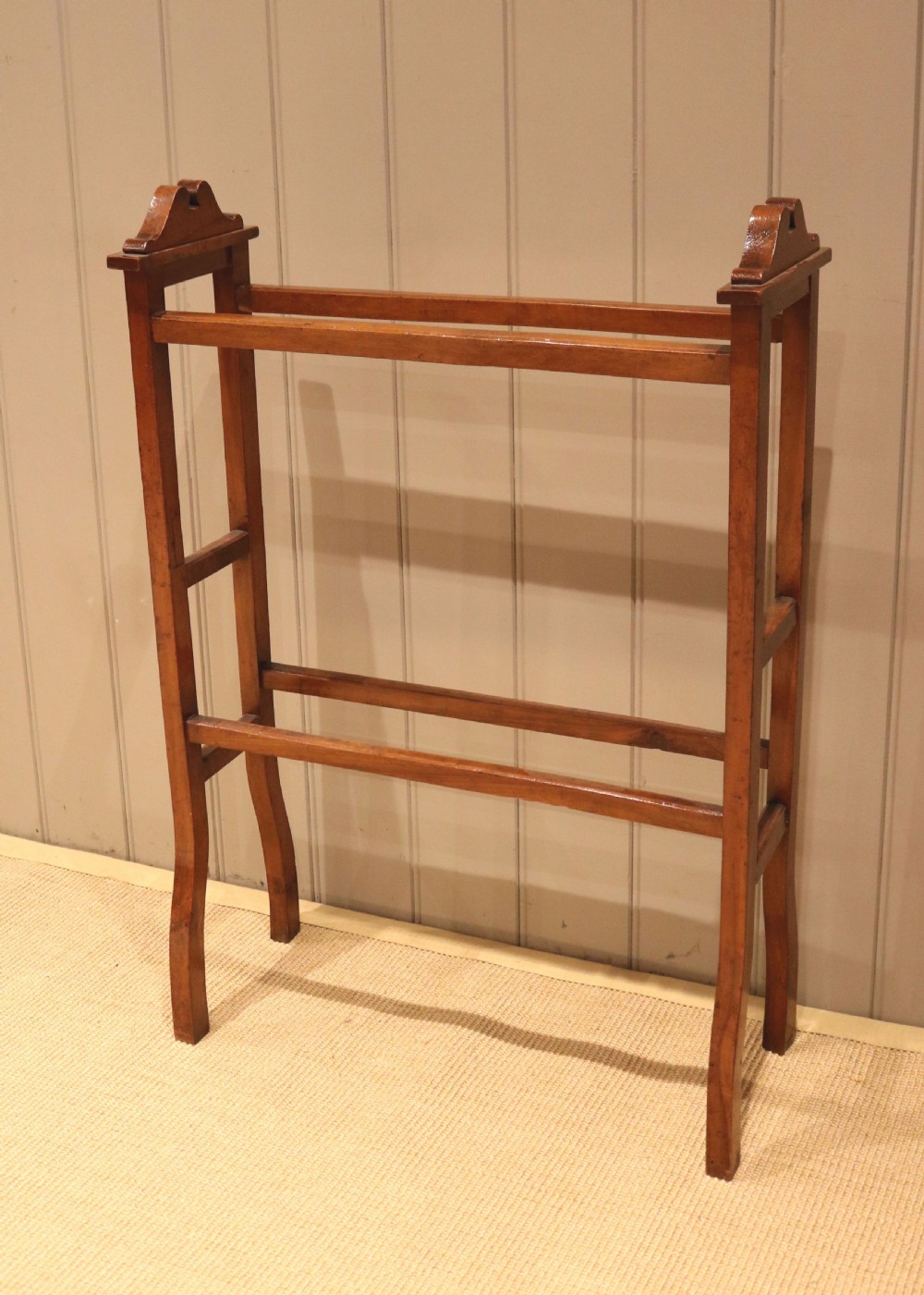 Edwardian Walnut Towel Rail View IV