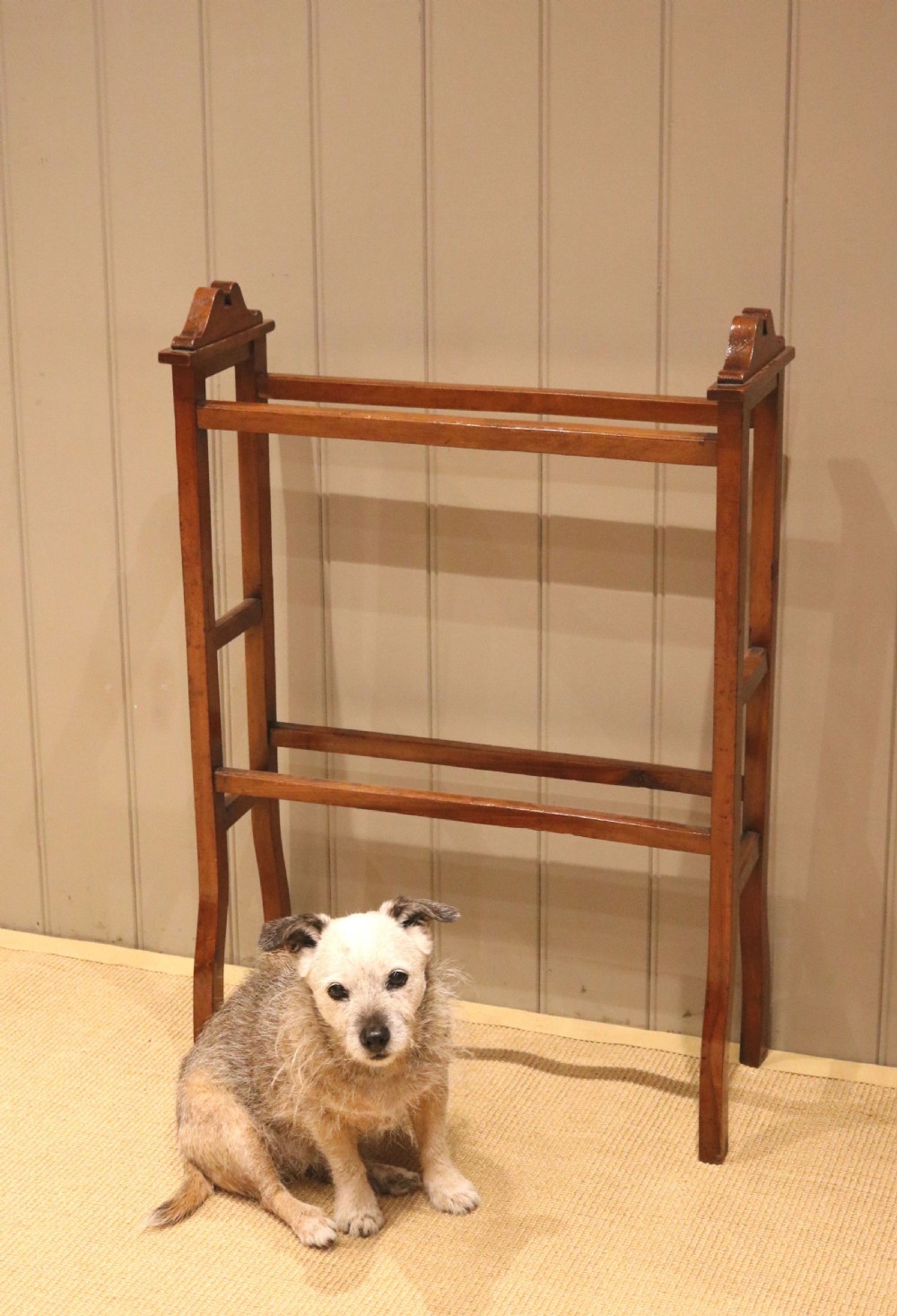 Edwardian Walnut Towel Rail View VI