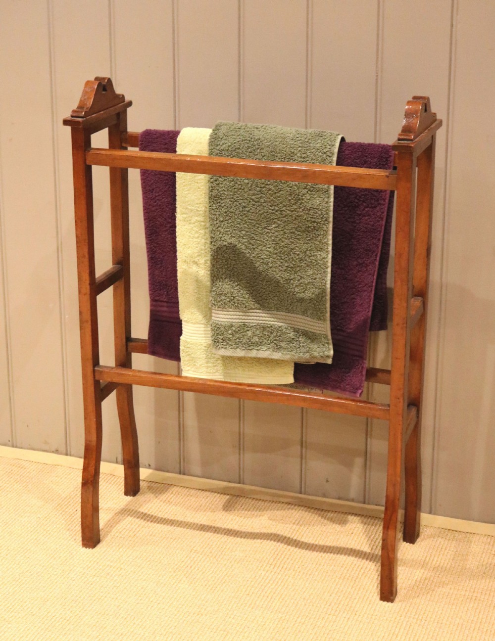 Edwardian Walnut Towel Rail View VII