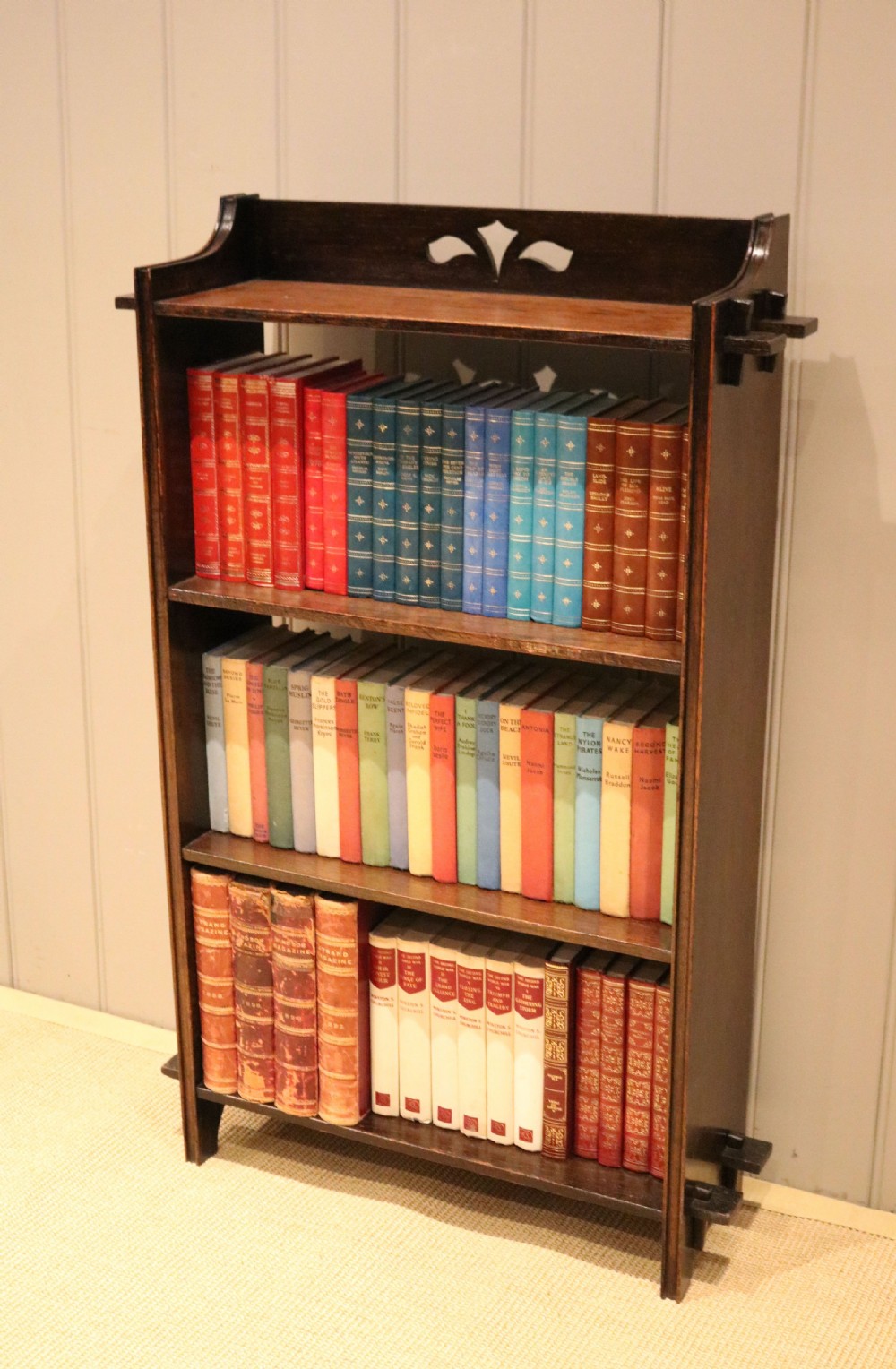 Oak Open Pegged Bookcase