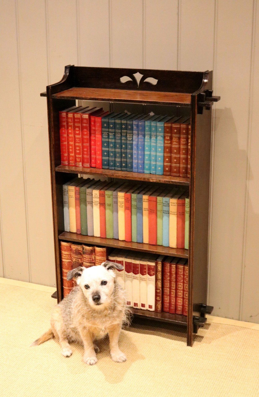 Oak Open Pegged Bookcase View X