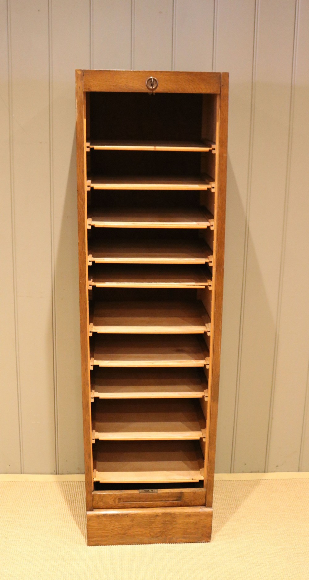 French Oak Filing Cabinet View II