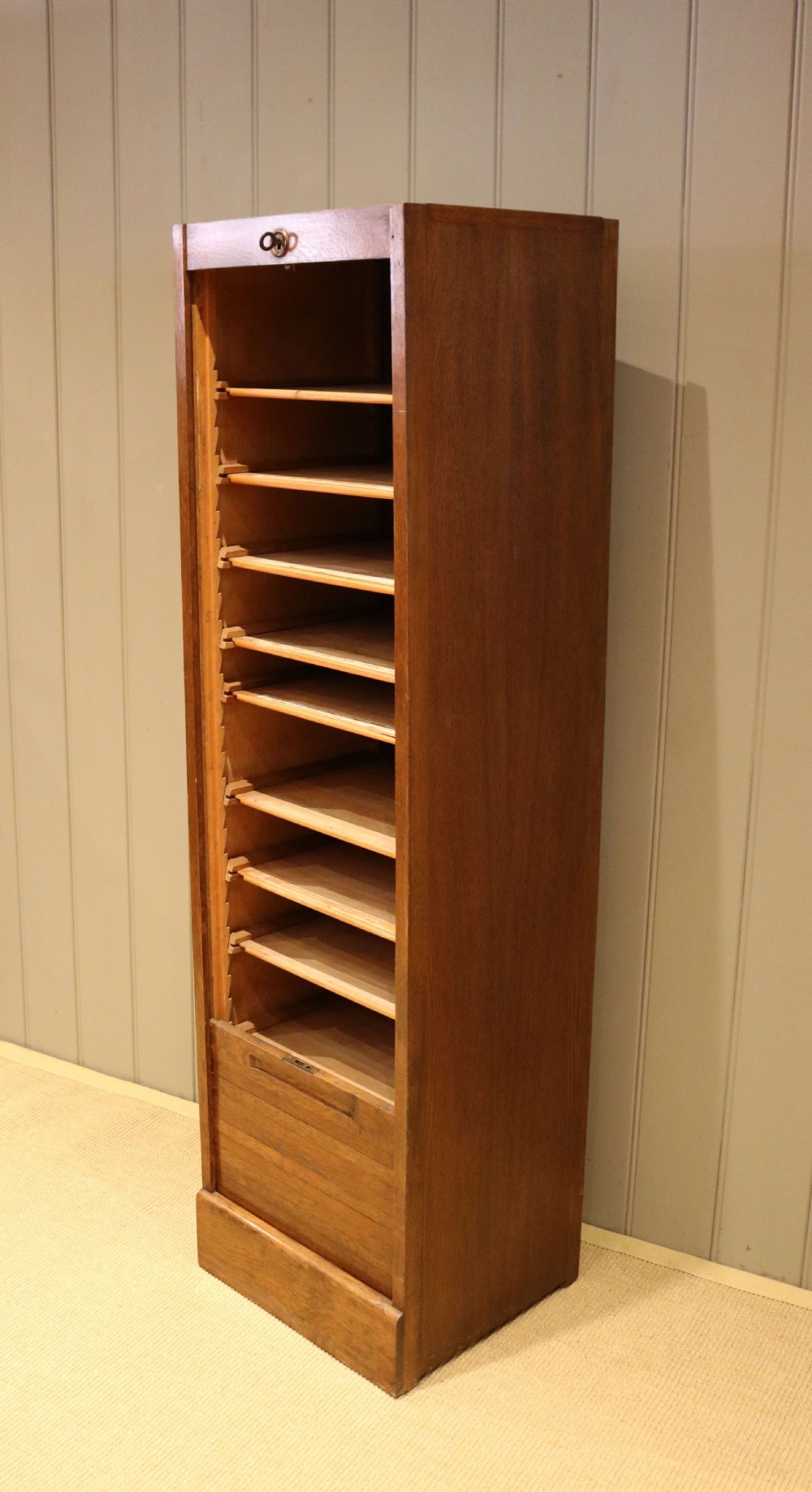 French Oak Filing Cabinet View VIII