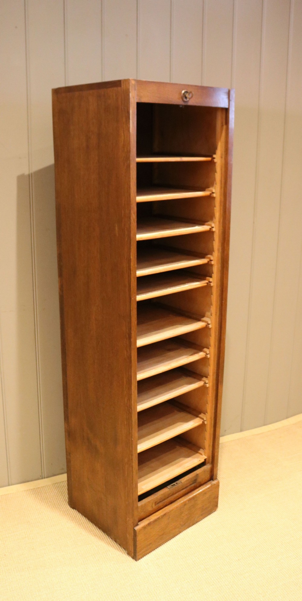 French Oak Filing Cabinet View X