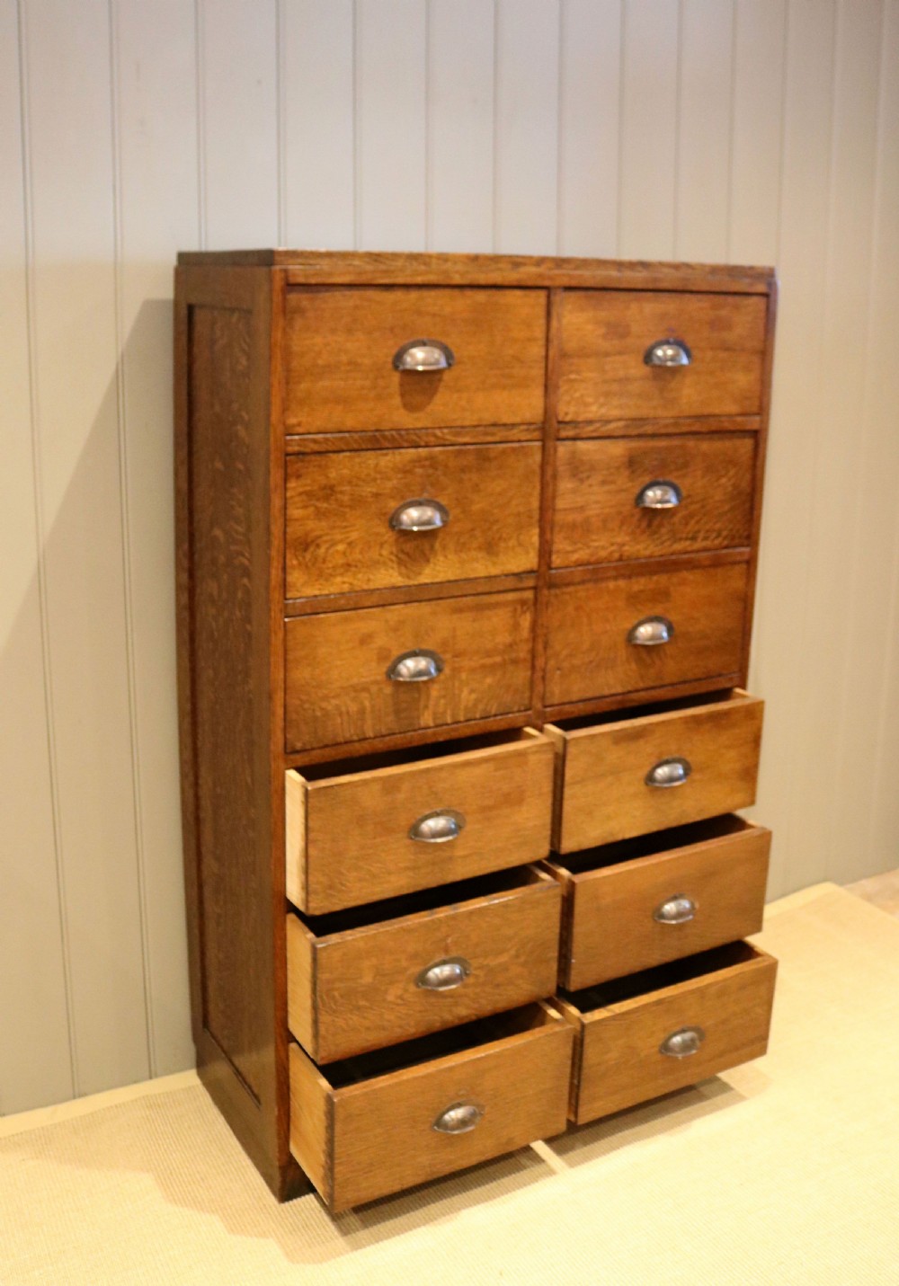 Large Oak Chest Of Drawers View IV