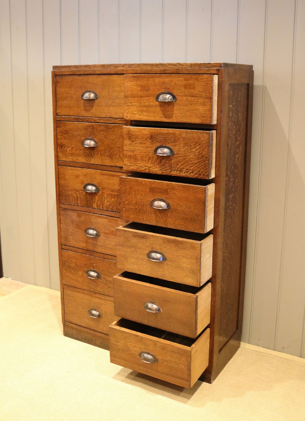 Large Oak Chest Of Drawers View IX