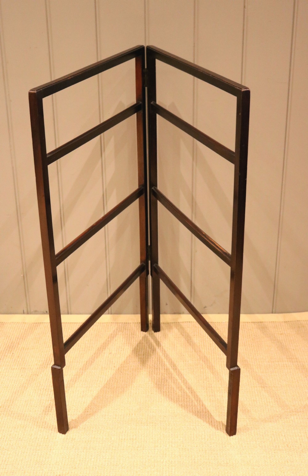 Edwardian Mahogany Folding Towel Rail