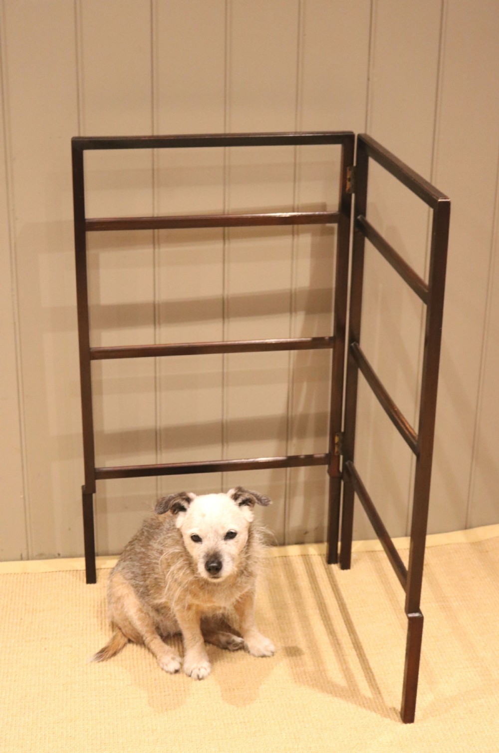 Edwardian Mahogany Folding Towel Rail View VII
