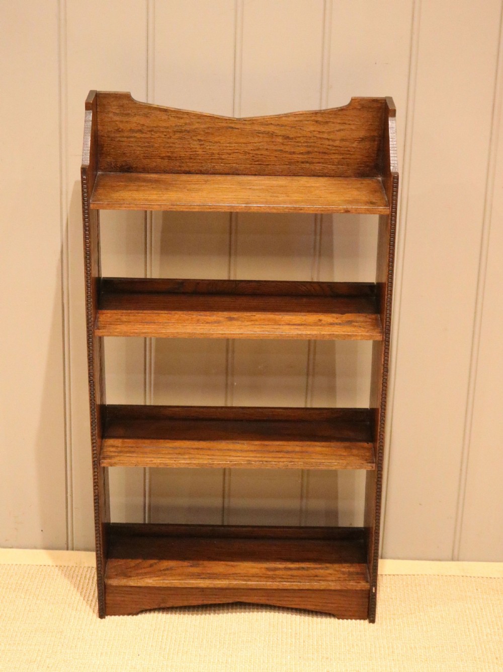 Small Oak Open Bookcase View III