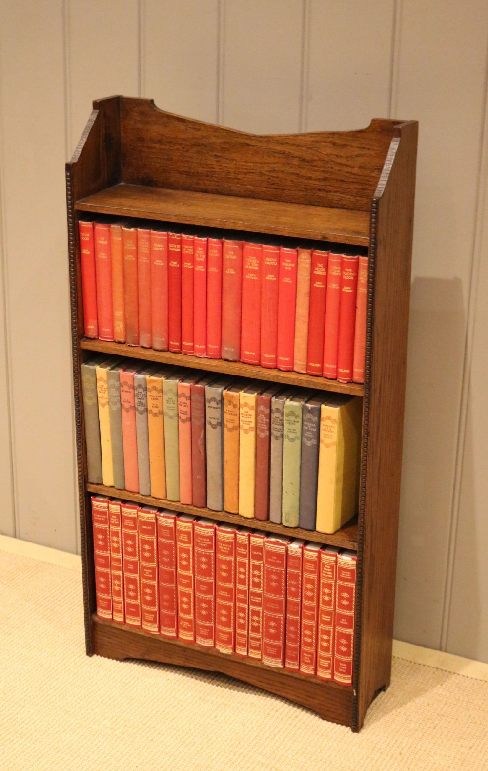 Small Oak Open Bookcase View V