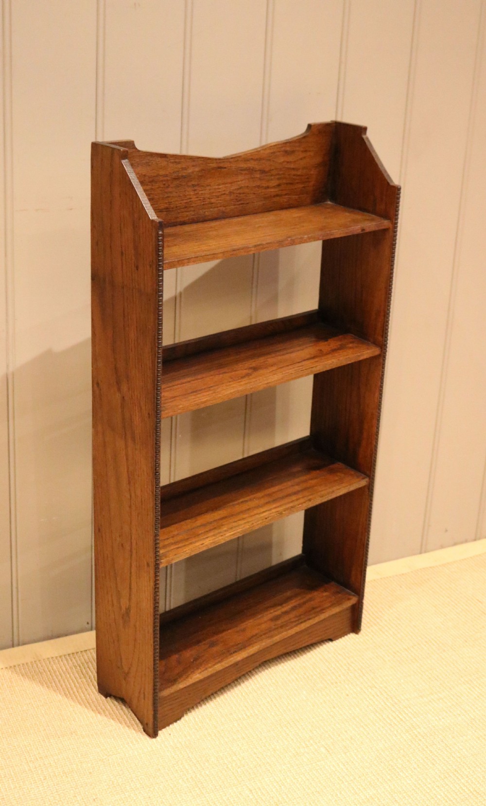 Small Oak Open Bookcase View VI