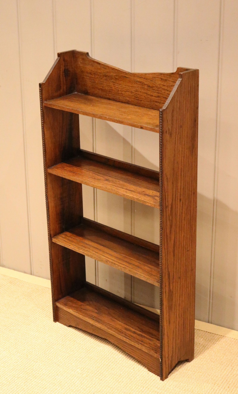 Small Oak Open Bookcase View VIII