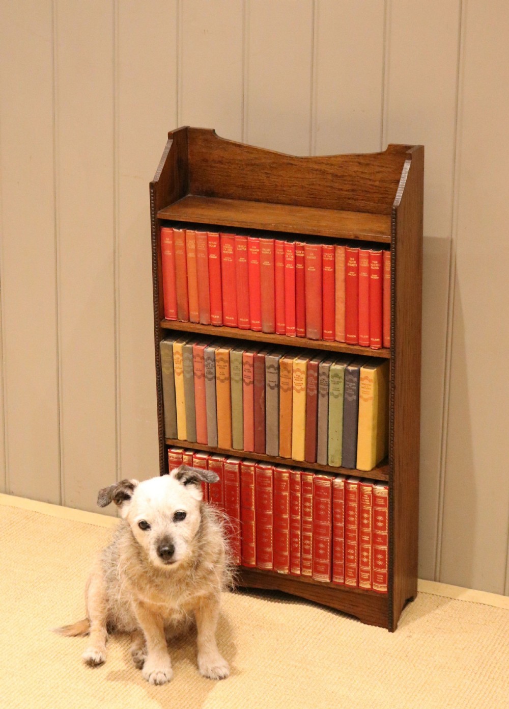 Small Oak Open Bookcase View IX
