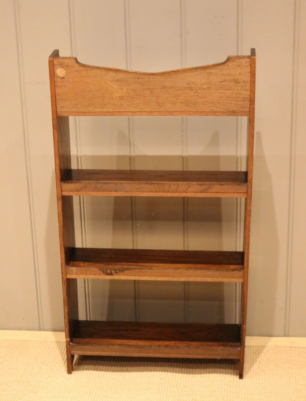 Small Oak Open Bookcase View X