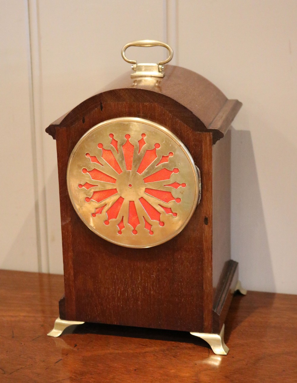 Mahogany & Inlay Mantel Clock View VI