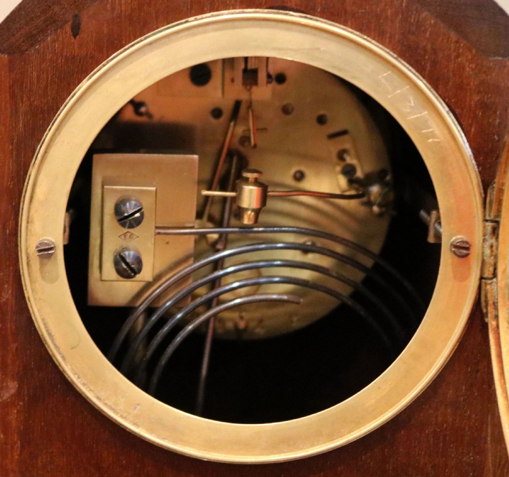 Mahogany & Inlay Mantel Clock View VIII