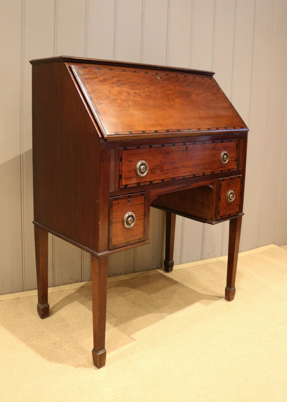 Mahogany Kneehole Bureau