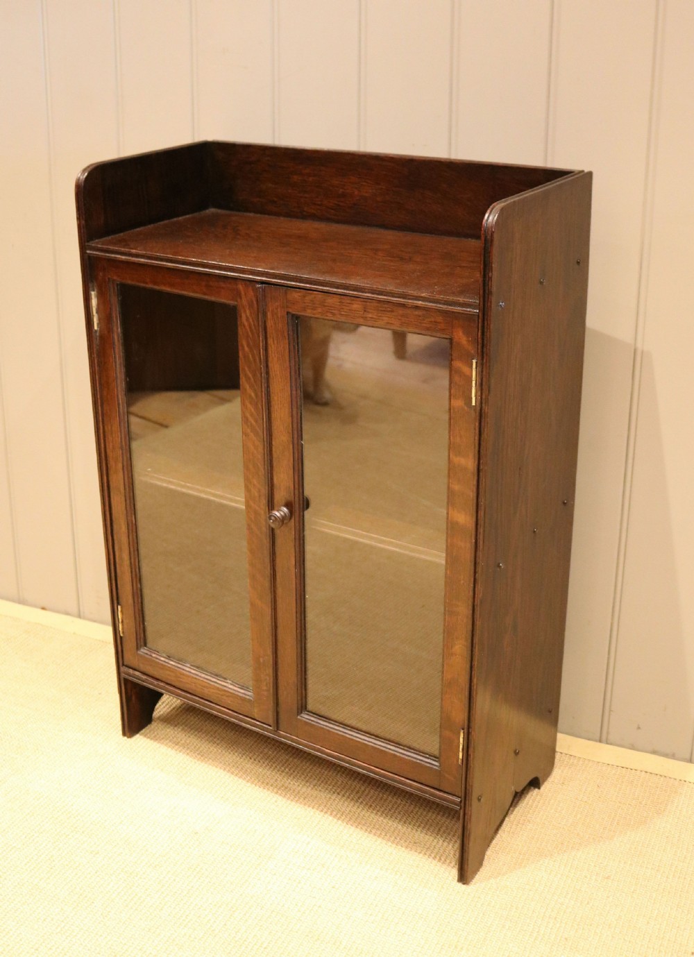 Small Proportioned Oak Glazed Bookcase View VIII