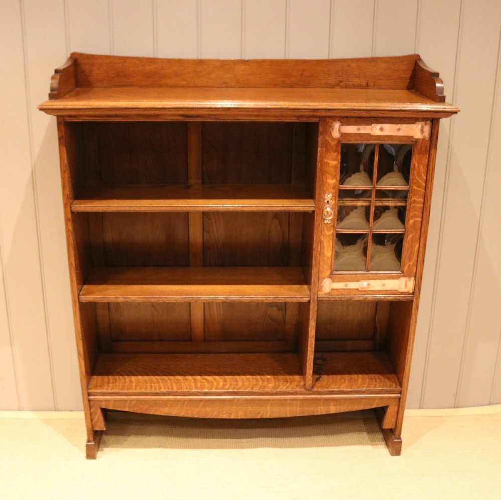 Arts & Crafts Oak Bookcase View II