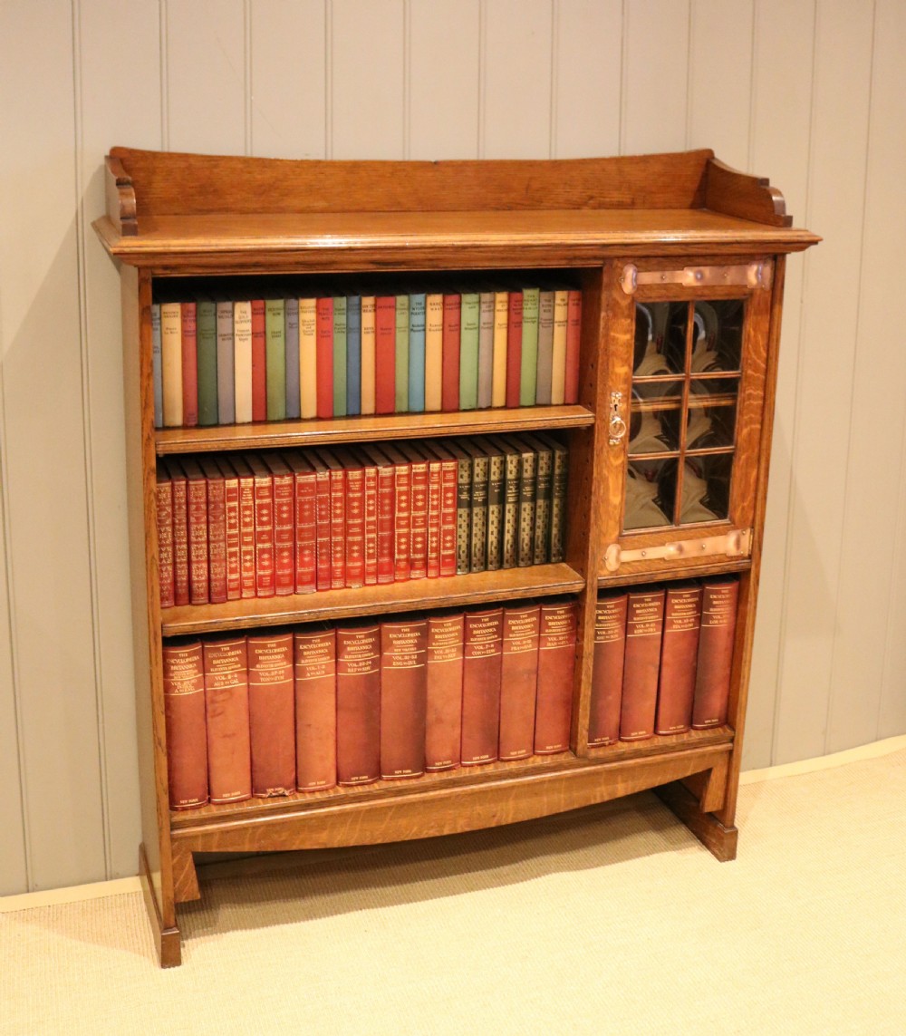 Arts & Crafts Oak Bookcase View III