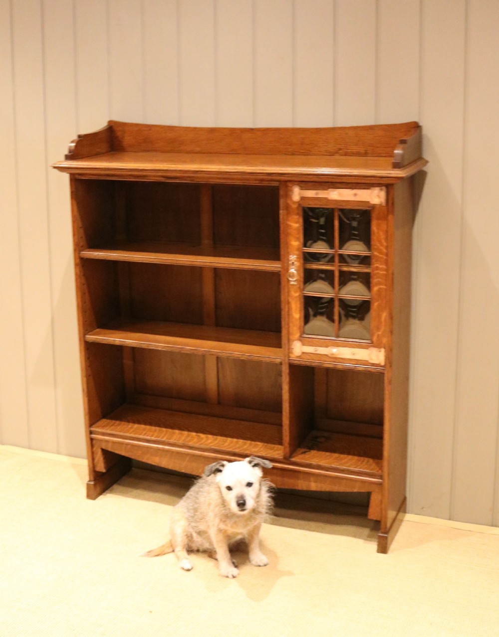 Arts & Crafts Oak Bookcase View X