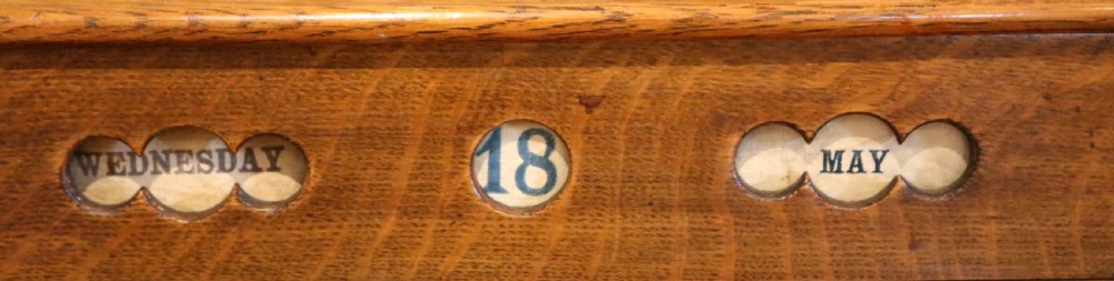 Edwardian Oak Stationery Box View VII