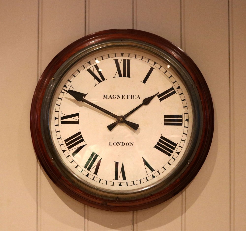 LARGE ELECTRIC FACTORY WALL DIAL CLOCK