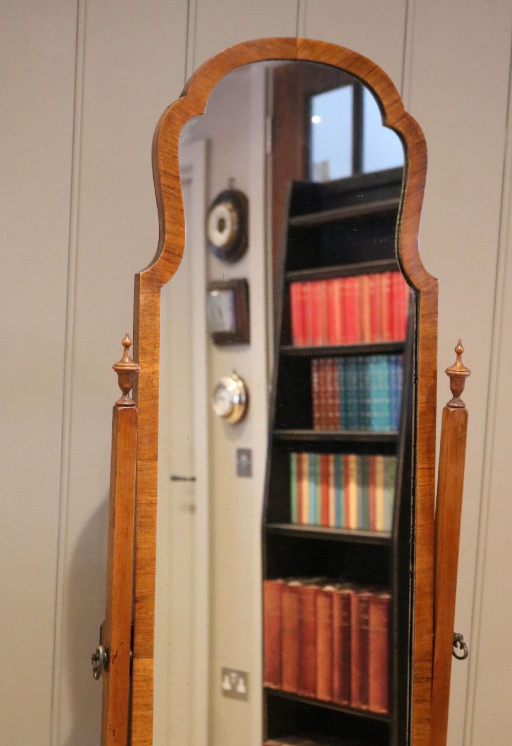 Walnut Cheval Mirror View IX