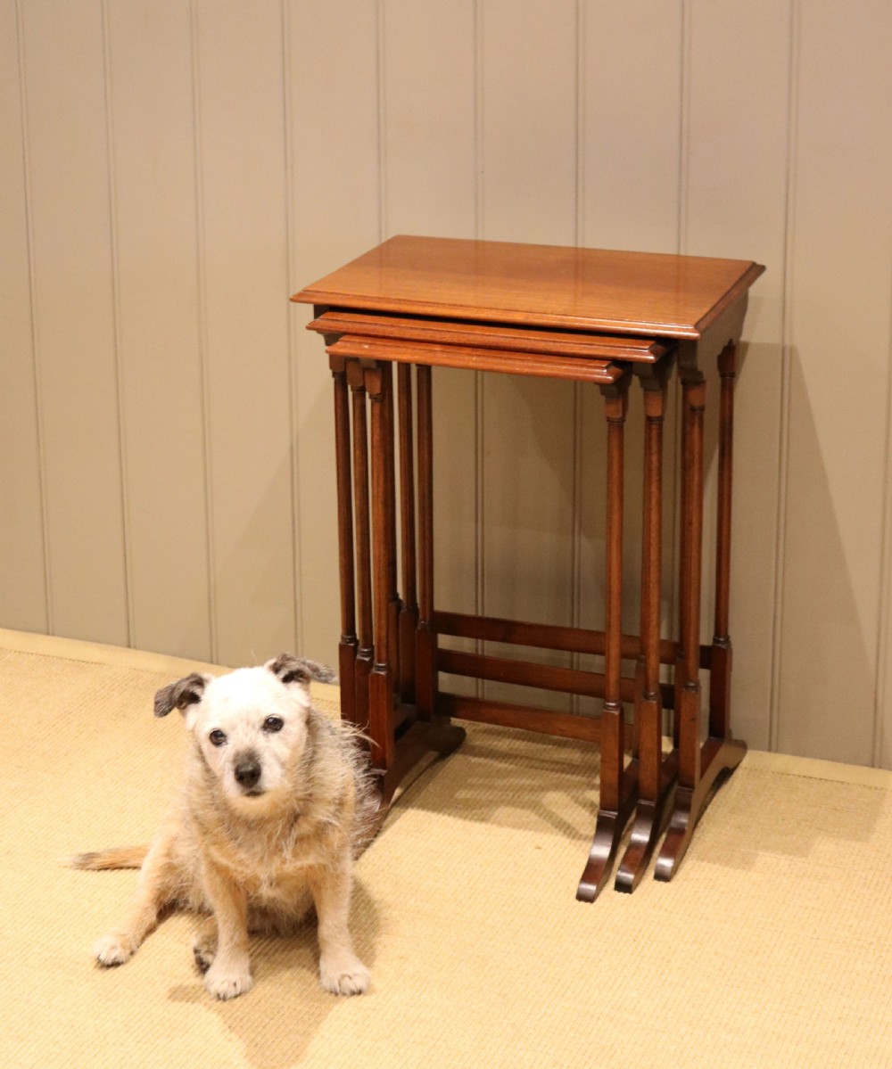 Edwardian Mahogany Nest Of Three Tables View III