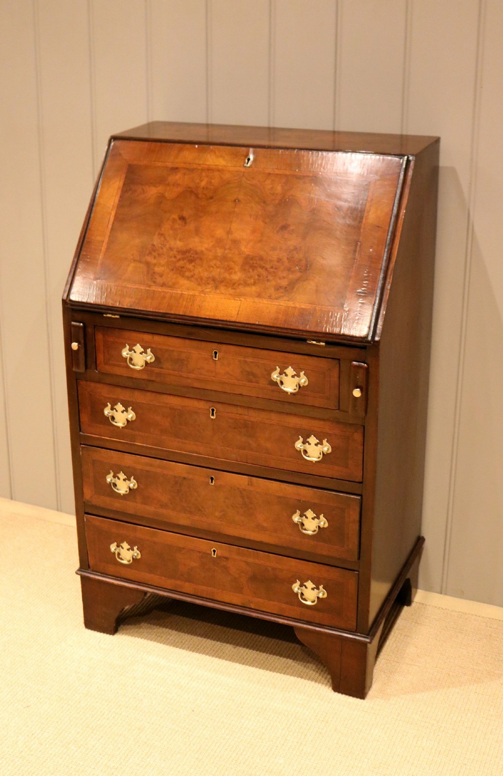 Small Proportioned Walnut Bureau View II