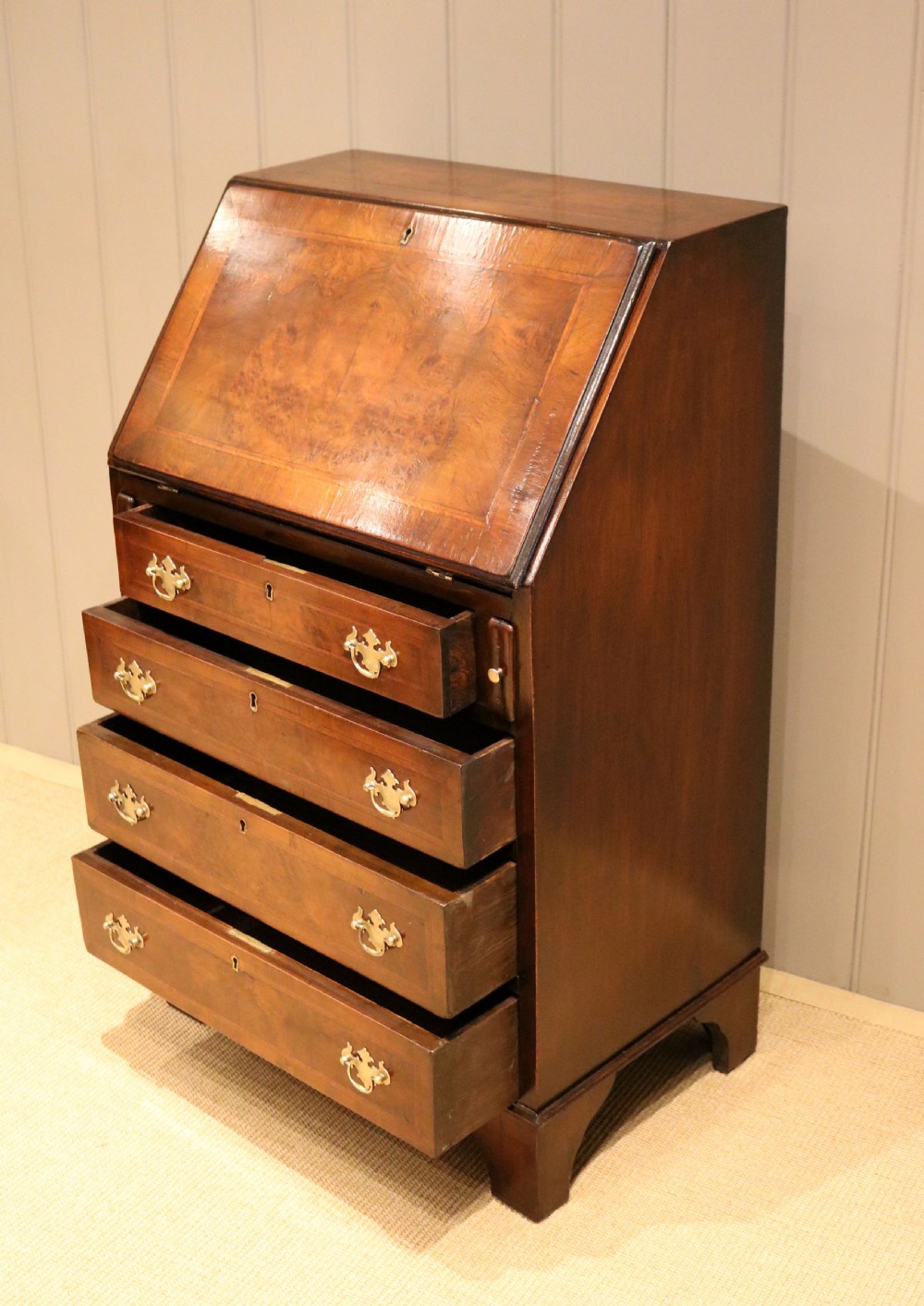 Small Proportioned Walnut Bureau View III