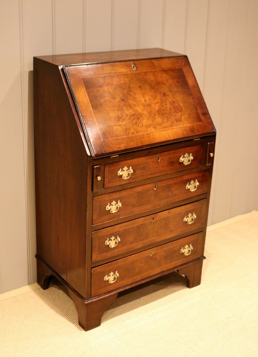 Small Proportioned Walnut Bureau View V
