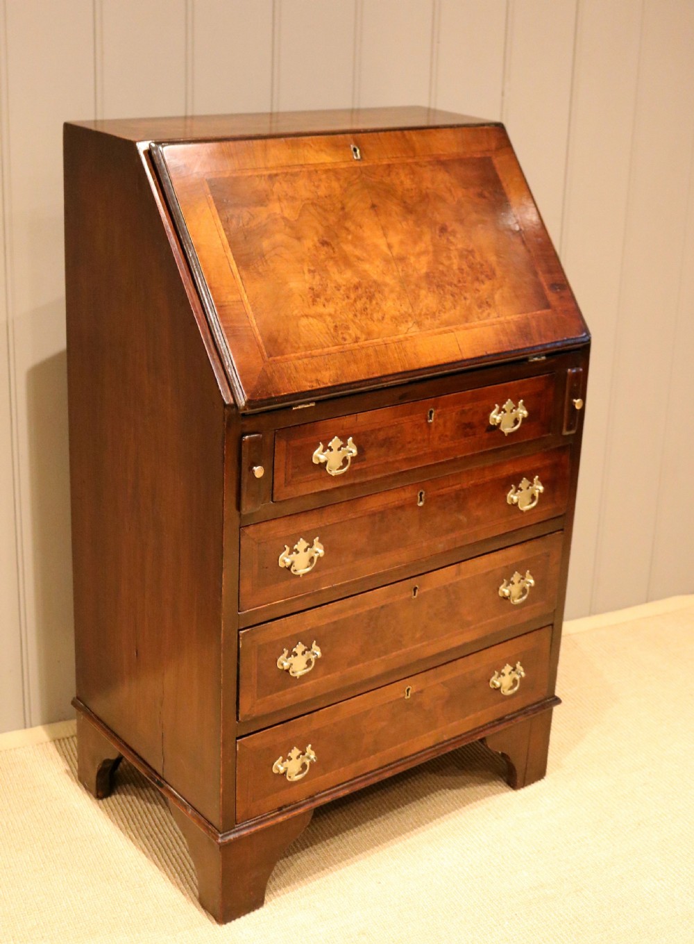 Small Proportioned Walnut Bureau View VIII