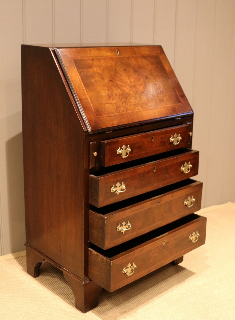 Small Proportioned Walnut Bureau View IX