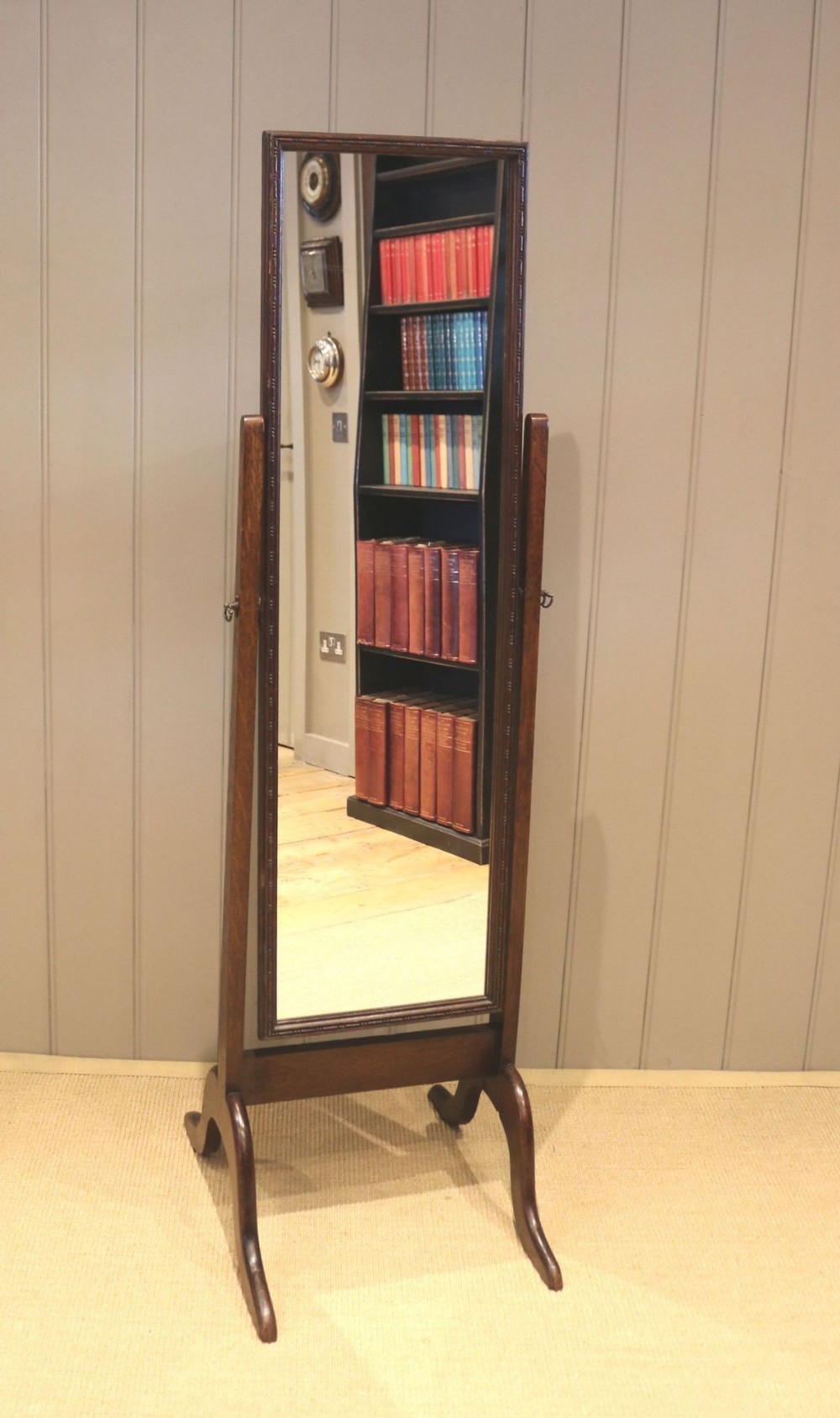 Oak Cheval Mirror