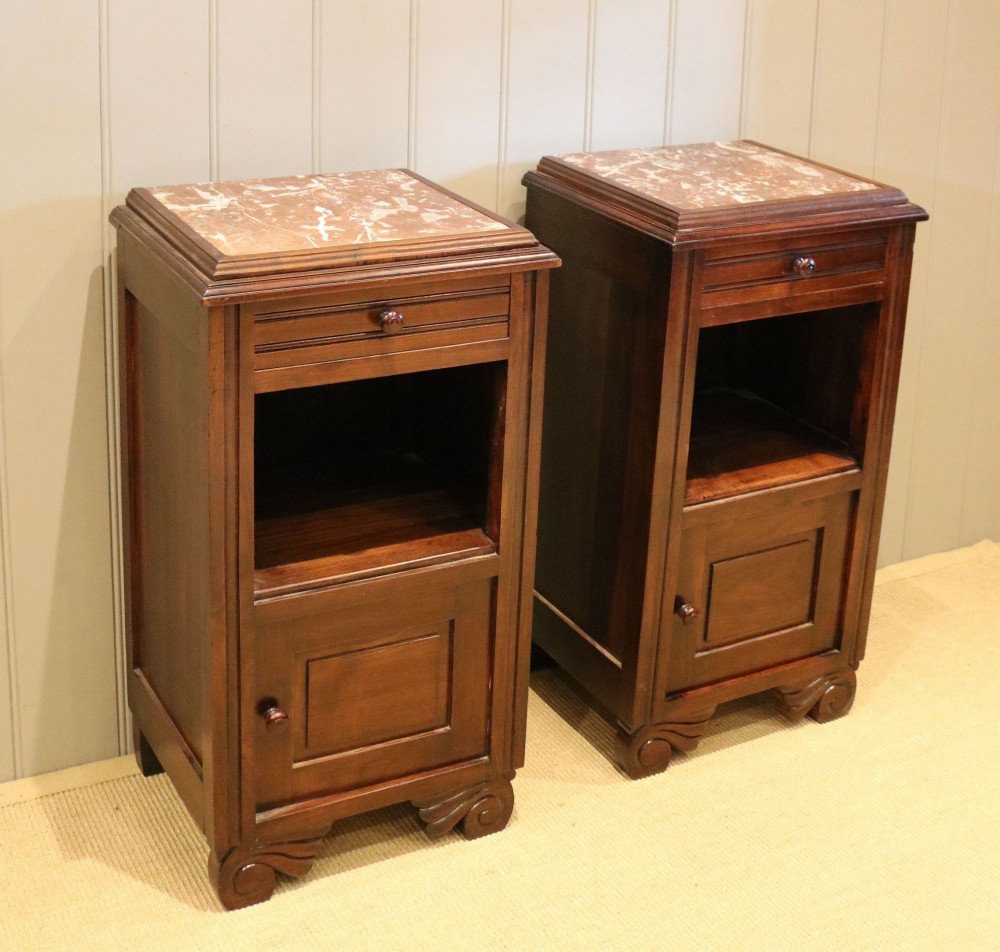 Pair Of French Bedside Cabinets