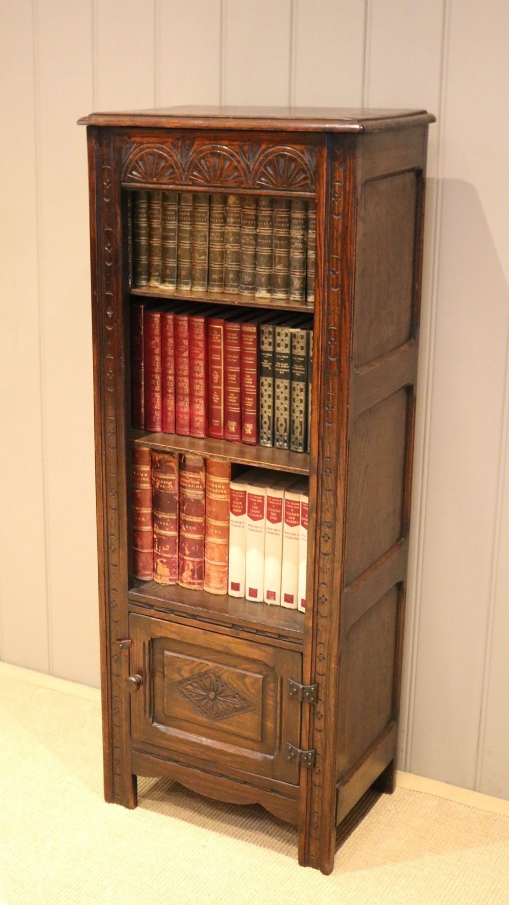 Oak Cabinet Bookcase