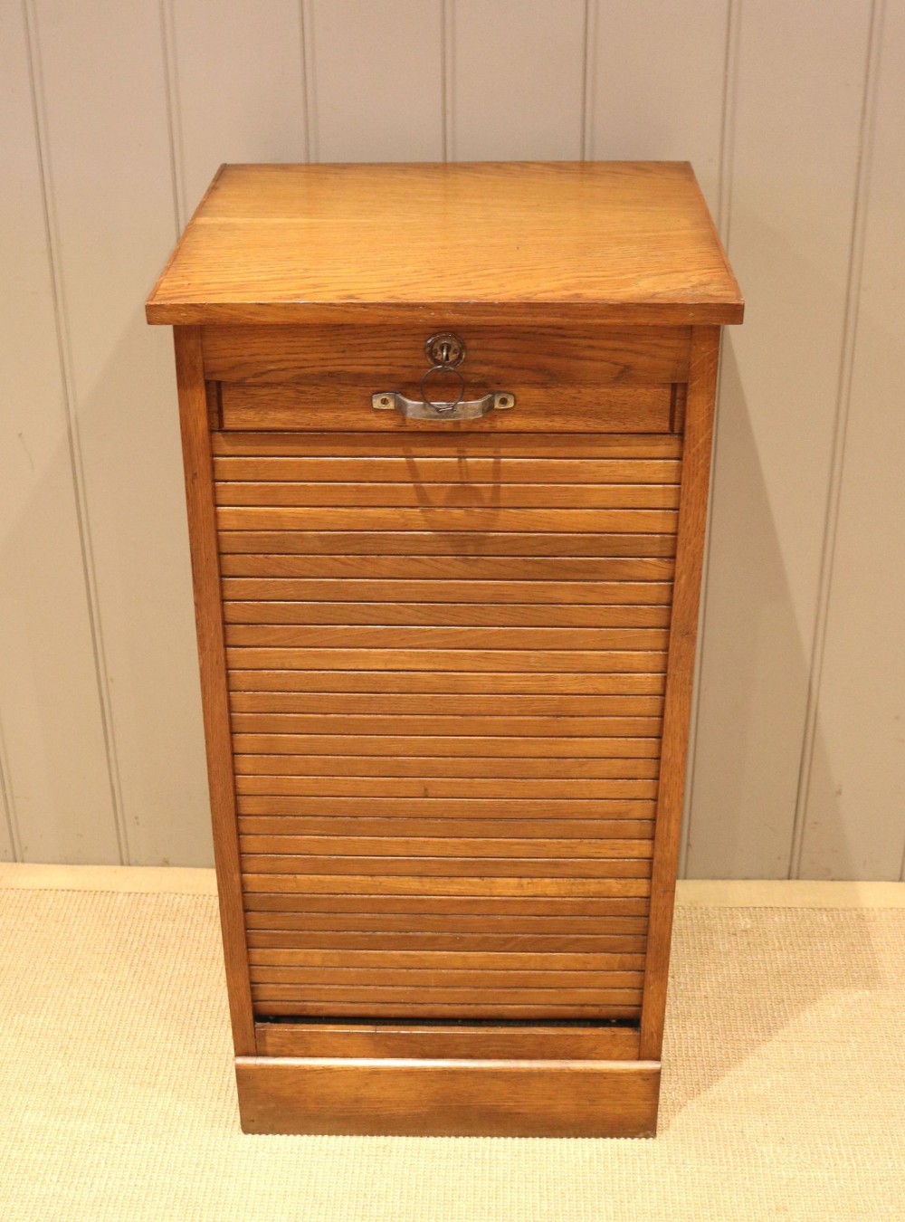 Small French Oak Filing Cabinet