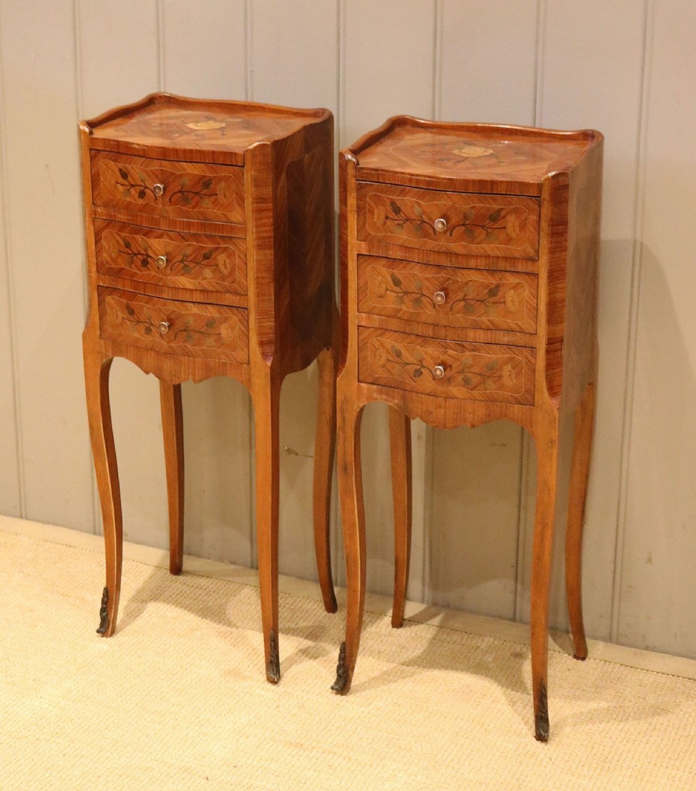Pair Of French Kingwood Bedside cabinets