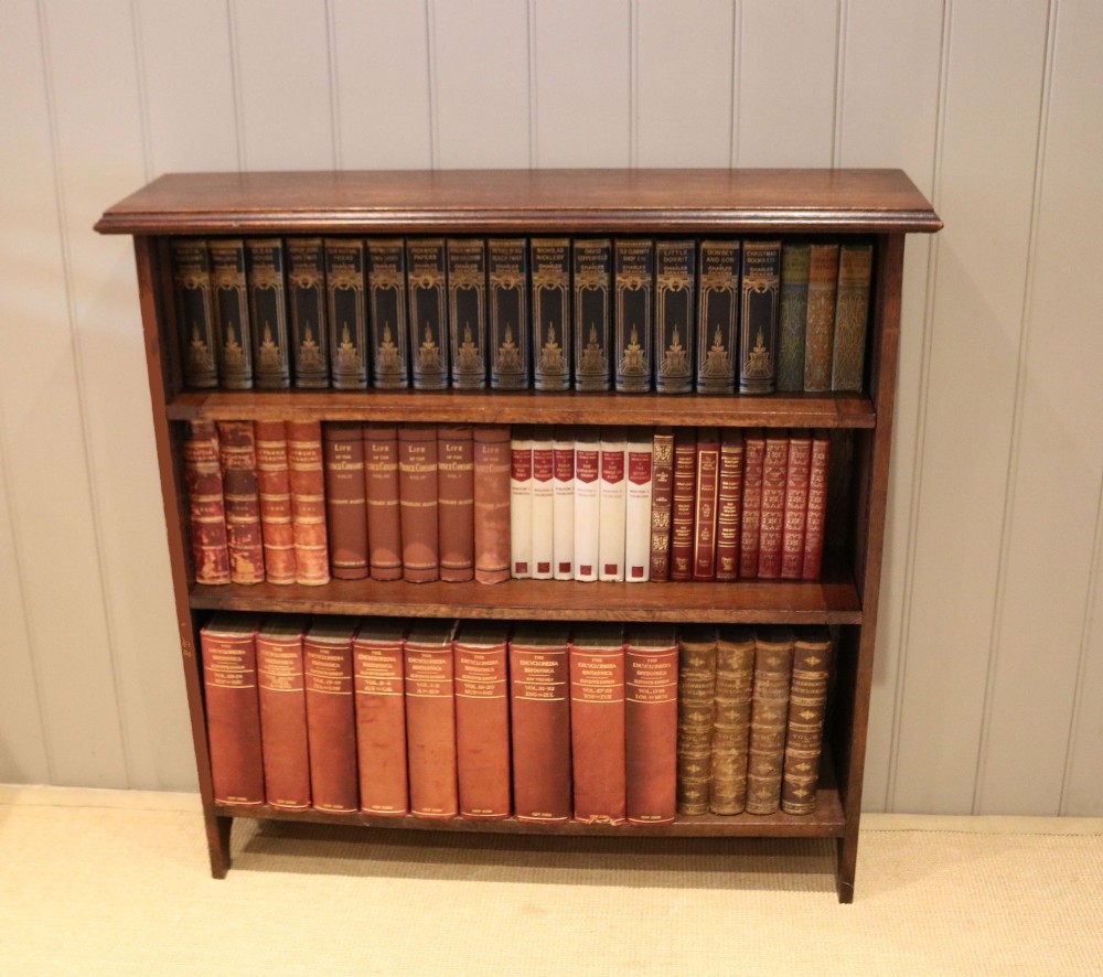 Solid oak Open Bookcase