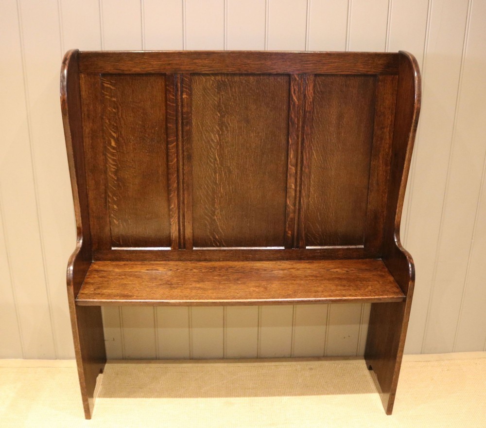Solid Oak Settle